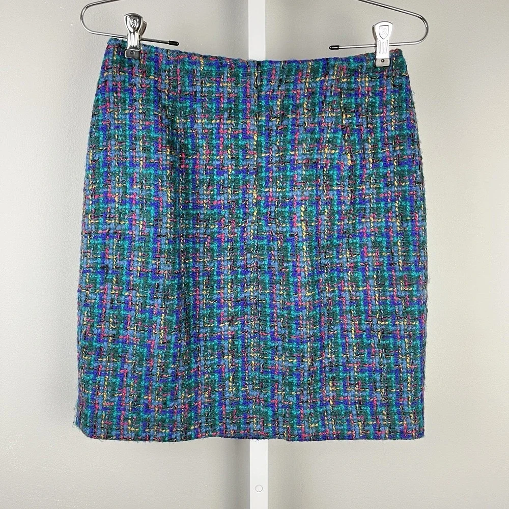 Vintage 90s‎ The Limited Womens 10 Tweed Pencil Skirt Colorful 27 Waist